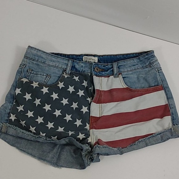 Forever 21 Pants - Forever 21 Stars and Stripes Jean Cutoffs